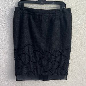 Black Skirt with Mesh Bottom 
Vera Wang Lavender Label 
Size: Medium